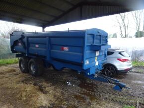 2010 AS Marsten ACE 14 14ton Tandem Axle Steel Monocoque Hydraulic Tipping Grain Trailer c/w sprung drawbar and axles, hydraulic brakes, hydraulic tailgate, rollover sheet, on 550/60-22.5 wheels & tyres Direct from farm, only used for grain Ser. No. 21