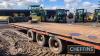 Tri-axle steel bodied beaver tail flat bed 26ft trailer, c/w hydraulic steel ramps, hydraulic air brakes - 4