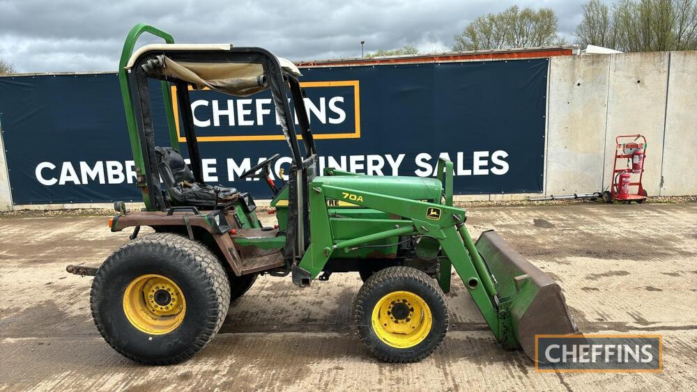 John Deere 955 Compact Tractor c/w 70A front loader and bucket Auction ...