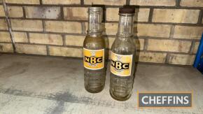 2no. National Benzole Co. oil bottles