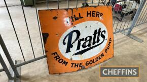 Pratts from The Golden Pump enamel sign