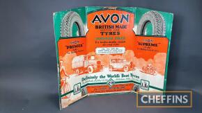 Avon Tyres fold out show card