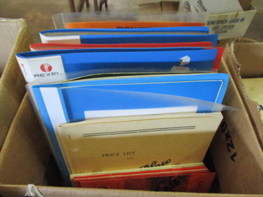 Agricultural brochures, manuals, parts lists, implements etc, a large qty