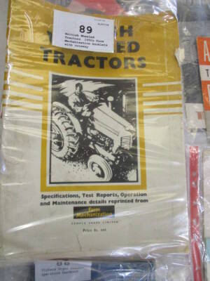 British Wheeled Tractors, 1950s Farm Mechanisation booklets with cutaway illustrations (2)