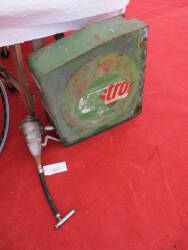 Wall mounted Castrol grease gun