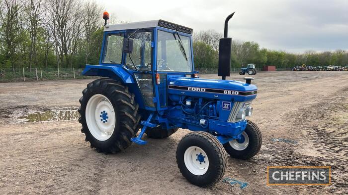 FORD 6610 diesel TRACTOR Fitted with column change gears and AP cab Irish Registration No. 91-RN-2059 VIN No. BSB8538421 Irish V5 available in office