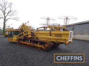 1984 MASTENBROEK 26/15 Metal Tracked TRENCHER Extensive refurbishment work carried out by Mastenbroek in 2013, invoice available on request. Offered with stone hopper, 3inch, 4inch, 6inch, and 10 inch pipe boxes, tripod, laser mast receiver and control bo