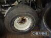 2no. 8stud wheels and tyres. Size unknown. Ex land drive trailer - 3