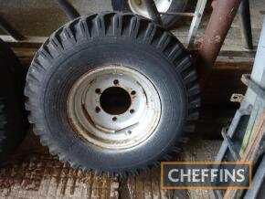 Single 12.5-15.5 6stud wheel and tyre