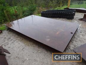 2no. 10mm Steel road plates, 2mx3m