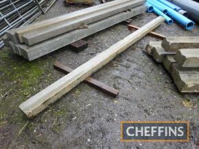 Concrete trench crossing beams. 12ft