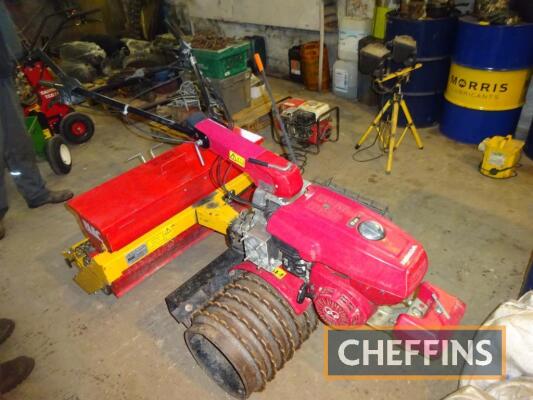 Blec cultipack seeder CP36 pedestrian seeder fitted with Honda F720 engine Serial No. 091413