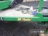 2008 McHale single axle 991 Bale Wrapper on Vredestein 350/50-16 wheels and tyres Serial No. 8056632. Bale count: 19,396 - 12