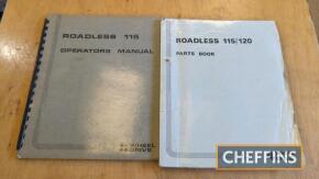 Roadless 115 operators manual together with 115/120 parts book