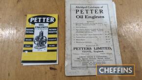 2no. Petter engine catalogues