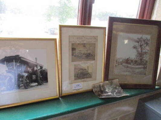 Three images of steam engines