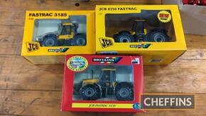 3no. Britains JCB Fastrac models