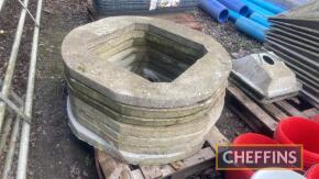 7no. concrete manhole risers