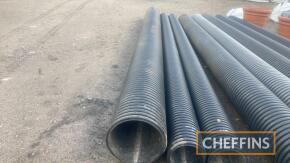 1no. Twinwall 375mm unperforated pipe, 6m