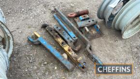 4no. Ford drawbars/hitch parts