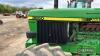 JOHN DEERE 3650 diesel TRACTOR Reg. No. Serial No. Fitted with SG2 cab, Power Synchron, sunroof and cab heater on 460/85R38 rear and 420/85R24 front wheels and tyres. Showing 7,038hrs - 14