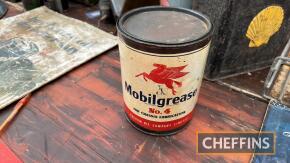 Mobil grease 5lb tin, NOS