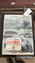 Castrol, a framed and glazed poster