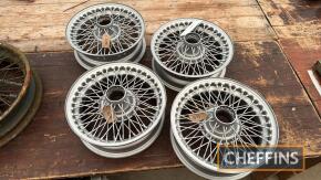 Set 4no. MGB 14ins wire wheels