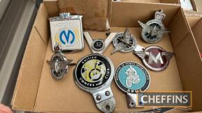 Various motoring and motorcycle club and association badges