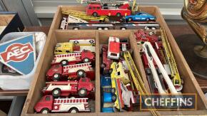 Large box of toy cars and lorries