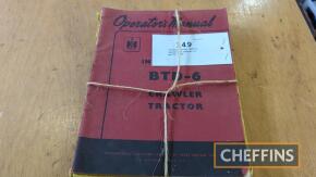 International BTD-6 operators manual & parts book