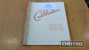 Cuthbertson ploughing catalogue containing images of Cuthbertson Water Buffalo tractors etc