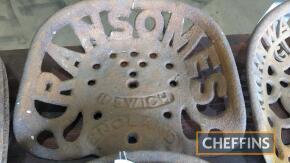 Ransomes cast iron seat