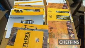 Qty JCB brochures to inc' Groundhog, Fastracs etc