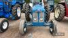 1962 FORDSON Super Major 4cylinder diesel TRACTOR Fitted with a roll bar. Running and driving well and regularly used having been used for hay making for the last 10 years Reg No. OCF 864 Serial No. 08B747143 V5 has been applied for - 2