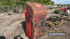 Vintage oil cabinet t/w 2no. large oil cans