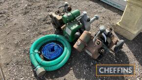 2no. Alcon pumps t/w hose