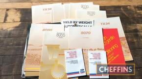Ford New Holland combine harvester brochures and price list, unsed, ex-dealership clearance