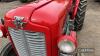 1959 MASSEY FERGUSON 35 vineyard 4cylinder diesel TRACTOR Reg. No. 824 XUN Serial No. 26695 Fitted with 7pin trailer electrical socket. This narrow 35 is showing just 33 hours since a comprehensive restoration in 2020. Work included an engine rebuild, - 19