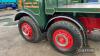 1952 7700cc MAUDSLAY Majestic 6-wheel flatbed diesel LORRY Reg. No. 325 YUD Chassis No. 36001 A rare example of the twin wheel, twin steer Maudslay Mogul lorry that has been beautifully restored and is liveried for Ken Thomas of Guyhirn. Finished in green - 9