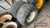 2no. 8stud wheels and tyres. Size unknown. Ex land drive trailer - 4