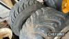 2no. 8stud wheels and tyres. Size unknown. Ex land drive trailer - 6