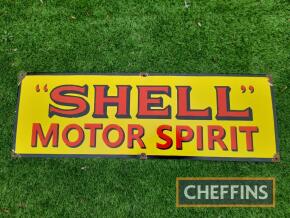 Shell Motor Spirit reproduction enamel sign 36x12ins
