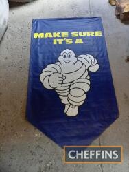 Michelin pennant style canvas banner