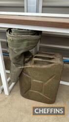 1945 Jerry can c/w army canvas