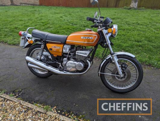 1976 SUZUKI GT380 371cc MOTORCYCLE Reg. No. ORY 202R Frame