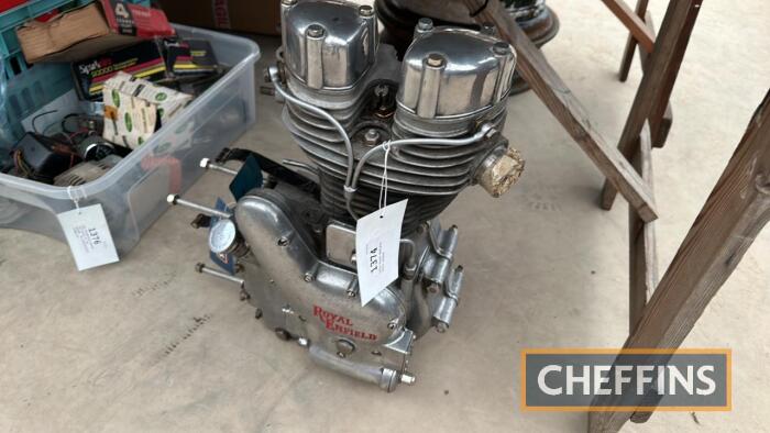 1950s Royal Enfield 350cc engine April 2024 Vintage Sale Results Machinery and Vintage Auct