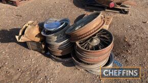 Qty misc car tyres