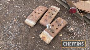 3no. Ford tractor slab weights