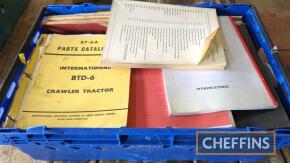 Large qty various tractor manuals to inc' Nuffield etc